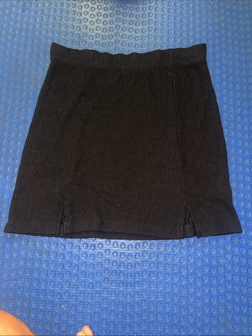 J Galt ribbed skirt with little slits